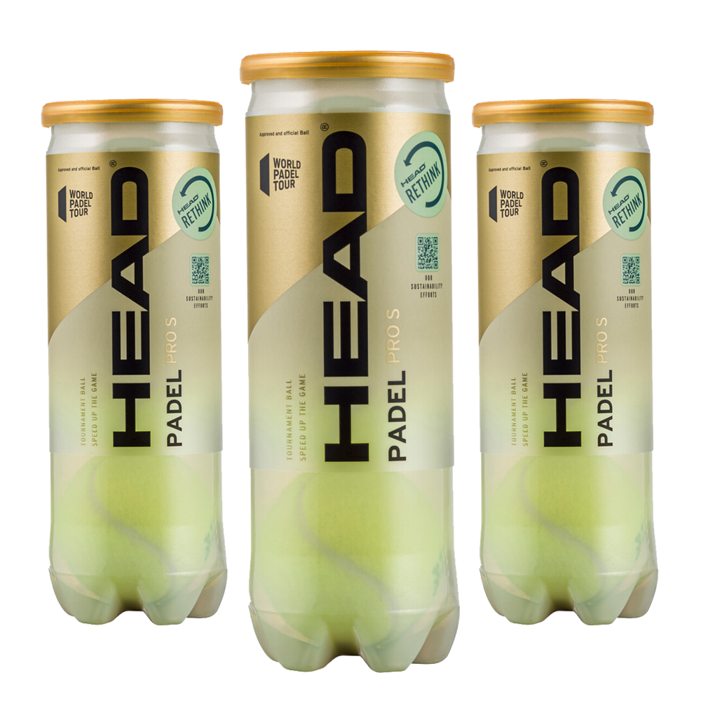 HEAD PRO S 3 PADEL BALLS 3 CANS