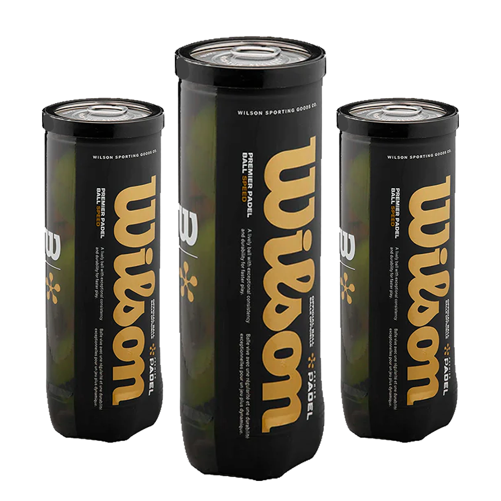 Wilson Padel Premier Speed 3 TUBES OF 3 BALLS